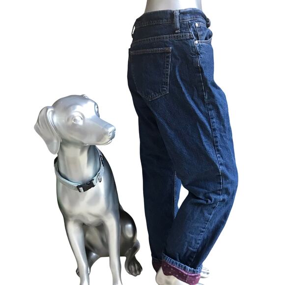 Cabela's Flannel Lined  Purple Polka Dot Jeans Women’s Size 12 R - Picture 2 of 7